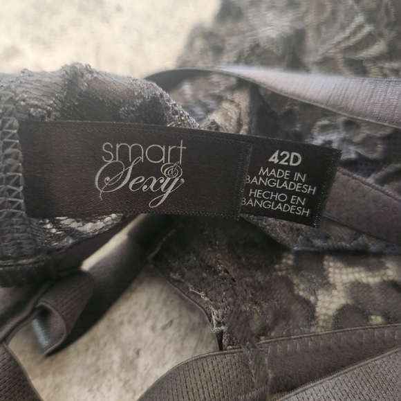 Smart & Sexy Signature Lace Push-Up Bra 42D Gray NEW style 85046 - Picture 6 of 8